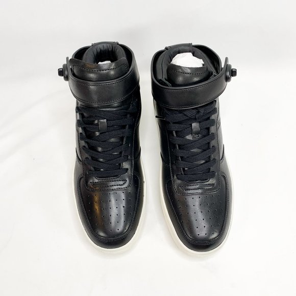 COACH Turnlock C210 Black High Top Sneaker 8 D NEW - Picture 3 of 8